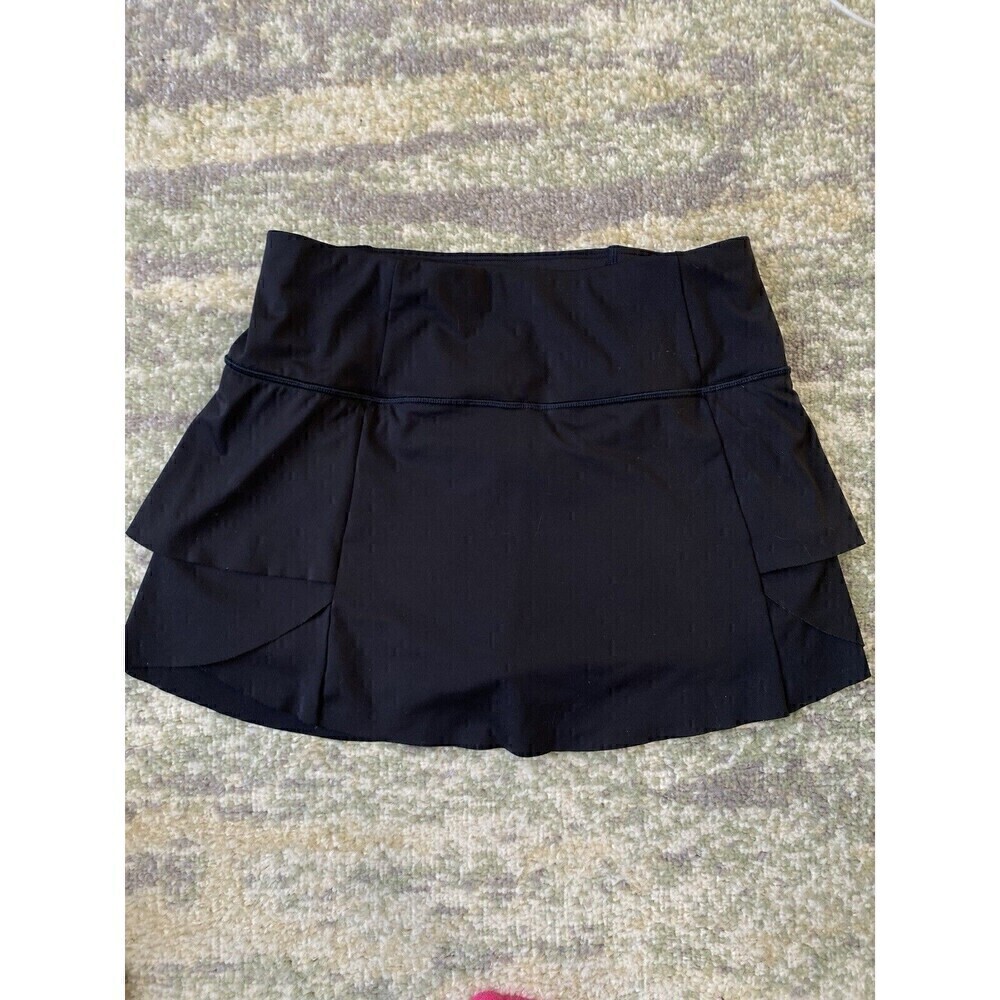Athleta Women's Black Tiered Layered Golf Pickleball Tennis Skort XS